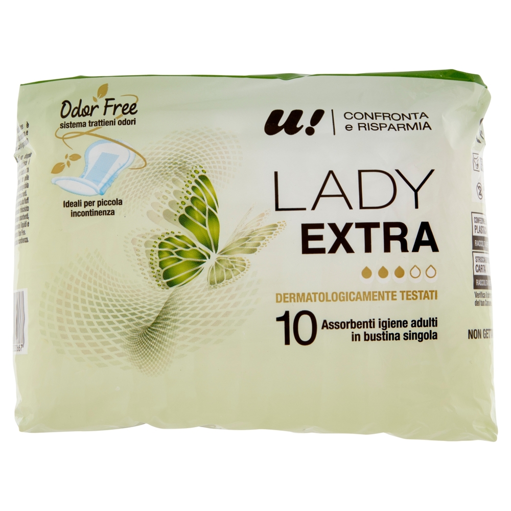 10 Assorbenti Lady Extra U! Confronta e Risparmia